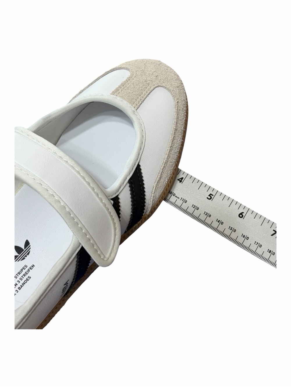 adidas Mary-Jane Samba Sneakers in White, Black & Gum Sz 7 NWT - Picture 8 of 8